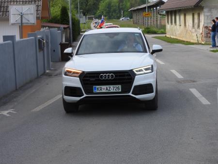 V paradni vožnji je sodeloval tudi župan Franc Čebulj